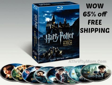 WOW great deal on this... harry potter, Harry Potter The Complete 8 Film Collection 65 percent off ships FREE on amazon Harry Potter Dvd, Blu Ray Collection, Harry Potter Shop, Dvd Collection, Wii Games, Dvd Box, Harry Potter Series, Harry Potter Movies, Movie Collection