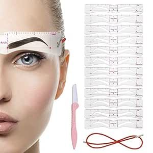 Eye Makeup Stencil, Eyebrow Template, Makeup Stencils, Eyebrow Styles, Eyebrow Shaper, Eyebrow Razor, How To Draw Eyebrows, Eyebrow Stencil, Magic Eyes