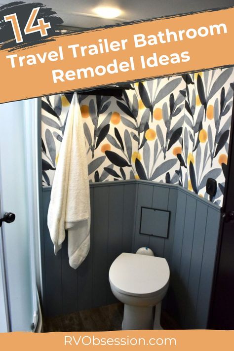 I love these travel trailer bathroom remodel ideas, and since I’m looking for my own RV bathroom renovation inspiration, I thought I would share them all with you here! Check out these gorgeous photos (and how to recreate them yourself!) as you plan your travel trailer bathroom remodel. #rvobsession #traveltrailers #rvbathroom #rvrenovation Travel Trailer Bathroom Remodel, Trailer Bathroom Remodel, Rv Bathroom Renovation, Travel Trailer Bathroom, Trailer Bathroom, Airstream Bathroom, Camper Bathroom, Rv Interior Remodel, Ikea Inspiration