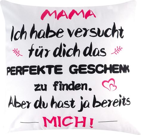 Mum Birthday Gift, Beste Mama, Wellness Gifts, Gifts For Mum, Polyester Material, Mother Gifts, Cushion Cover, Birthday Gifts, Gift Ideas