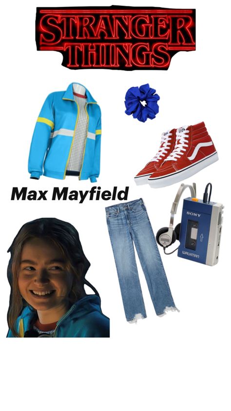 Max Mayfield Costume, Stranger Things Max Mayfield, Max Costume, Stranger Things Halloween, Stranger Things Max, Max Mayfield, Sony Walkman, Halloween Costume Ideas, Costume Ideas