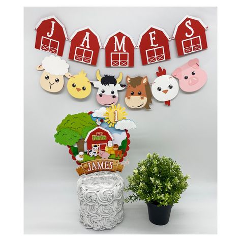 Old Mc Donald Had A Farm Birthday Party, Barnyard Birthday Theme, Cricut Farm Animals Birthday Parties, Barnyard Birthday Backdrop, Farm 2nd Birthday Party Boy Walmart, Farmyard Party, Farm Party Decorations, Farm Themed Birthday Party Boys Amazon.com, Barn Animals