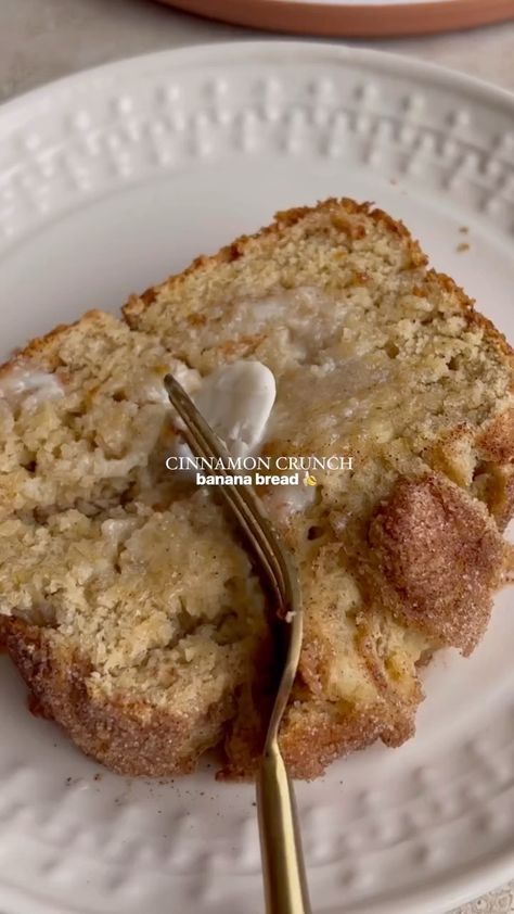 Your Digital Cookbook 🥗 | Warm up your kitchen with this irresistible Cinnamon Crunch Banana Bread! 🍌✨ 🎥: @healthfulradiance ⁠ Ingredients For the banana bread: 1… | Instagram Cinnamon Crunch Bread, Cinnamon Crunch Banana Bread, Cinnamon Banana Bread, Digital Cookbook, Cinnamon Crumble, Cinnamon Crunch, Wet Sand, Fall Dessert Recipes, Cinnamon Bread