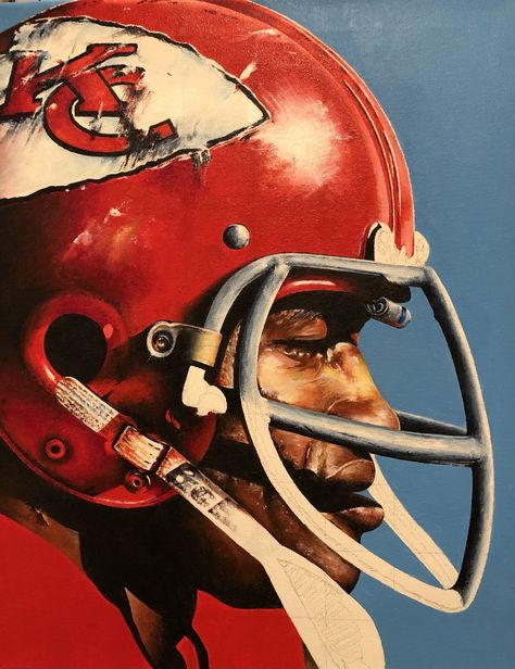 Nfl Art, Football Artwork, Chiefs Kingdom, Texans Football, Classic Football, Nfl Kansas City Chiefs, Football Art, Kc Chiefs, Sports Art