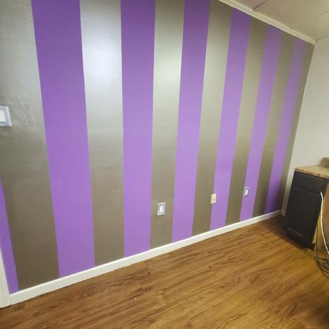 Purple And Pink Accent Wall, Purple And Gold Accent Wall, Violet Accent Wall, Gold Striped Walls, Purple Glitter Accent Wall, Purple Striped Walls, Purple And Black Geometric Wall, Pink And Purple Striped Walls, Purple Wall Paint