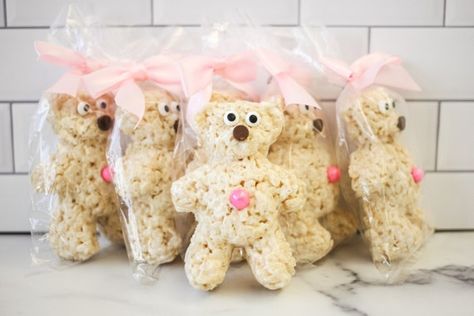 Rice Crispie Treats, Rice Crispie, Krispy Treats, Marshmallow Treats, Purple Candy, Rice Krispy, Baby Gender Reveal Party, Candy Decorations, Bear Party