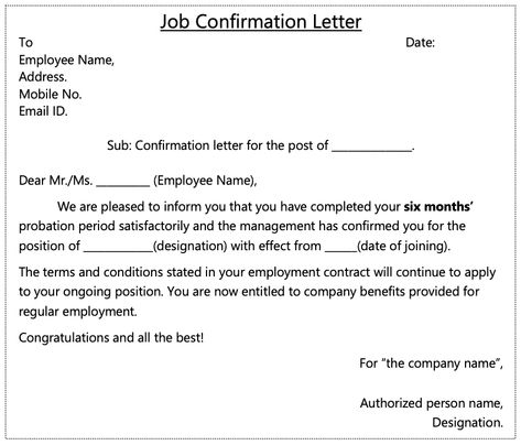 Job Confirmation Letters After Probation Period | Download Word Formats Disney Junior Birthday, Formal Letter, Company Benefits, A Formal Letter, Confirmation Letter, Salary Increase, Letter To Teacher, Corporate Attire, Company Job