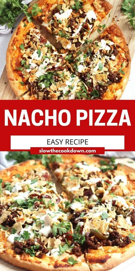 Homemade Pizza Dough Recipe, Beef Pizza, Pizza Oven Recipes, Nacho Toppings, Seafood Pizza, Baked Pizza, Unique Pizza, Pizza Sauce Recipe, Cooking Pizza