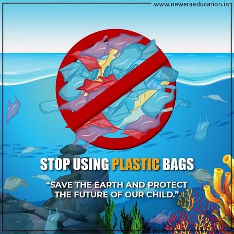 Today as we observe #International Plastic Bag Free Day let us pledge to protect our #ecology by zeroing the usage of plastic bags. As an alternative let's practice use cloth or jute bags and spread awareness about the harmful effects of the use of Plastic. #PlasticBagFreeDay #plasticbagfreeday2021 #internationaplasticbagfreeday #plastic #nature #neweraeducation International Plastic Bag Free Day, Plastic Bag Free Day, Awareness Poster, Use Of Plastic, Free Day, Jute Bags, Save Earth, Plastic Bags, Free Bag