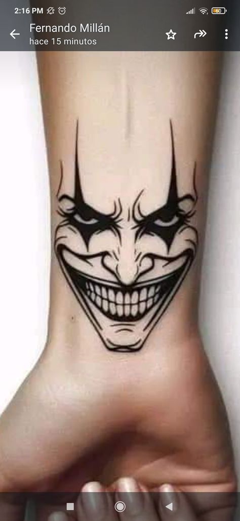 Tato Joker, Joker Smile, Joker Tattoo, Tattoo Stencils, Tatting, Naruto, Tattoos, Pins, Quick Saves