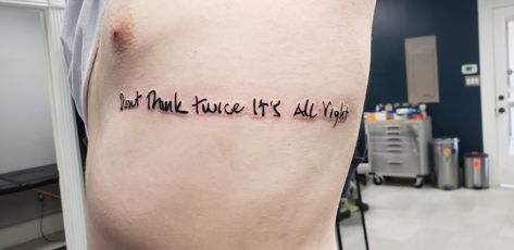 Some Bob Dylan lyrics in his handwriting #tattoo #tattoos #beauty Bob Dylan Tattoo Lyrics, Bob Dylan Tattoo, Handwriting Tattoo, Bob Dylan Lyrics, Lyric Tattoos, Bob Dylan, Tattoos And Piercings, Handwriting, Cool Tattoos