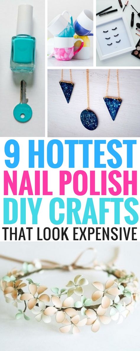 Nail Polish Crafts - 9 Hottest DIY Nail Polish Ideas that you can make. They're easy, fun and look stunning! Number 4 is my absolute favorite nail polish craft! Plus, if you're thinking about making and selling, they will surely be a money making winner! Diy Nail Polish Ideas, Nail Polish Ideas, Wallpaper Food, Polish Crafts, Old Nail Polish, Nail Polish Crafts, Crafts For Teens To Make, Diy Nail Polish, Polish Ideas