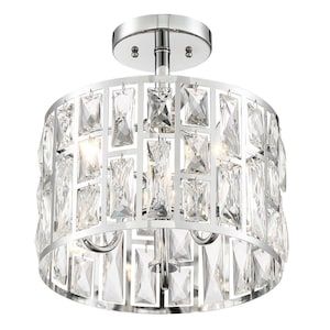 Flush Mount Ceiling Lights | The Home Depot Canada Flush Mount Chandeliers, Chrome Fixtures, Flushmount Ceiling Lights, Chrome Chandeliers, Semi Flush Mount Lighting, Modern Ceiling, Home Decorators, Modern Ceiling Light, Semi Flush Mount