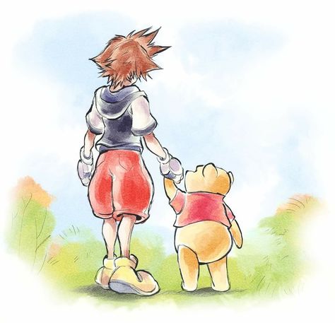 Sora And Kairi, Kingdom Hearts Wallpaper, Riku Kingdom Hearts, Kingdom Hearts Art, Sora Kingdom Hearts, Kingdom Heart, Childhood Games, Inspirational Wallpapers, Disney Fan Art