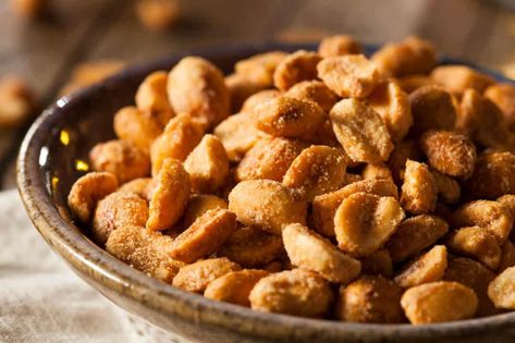 Old Bay Peanuts - PepperScale Old Bay Peanuts Recipe, Seasoned Nuts, Ketosis Diet Recipes, Spicy Nuts, Simple Snacks, Peanut Recipes, Nut Snacks, Nut Recipes, Spicy Snacks