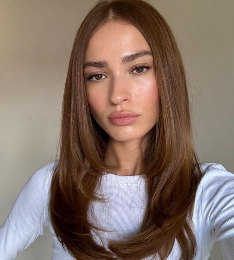 Amber Brown Hair, Platinový Blond, Brown Auburn Hair, Copper Brown Hair Color, Hair Color Brown Chestnut, Copper Brown Hair, Hair Color For Brown Skin, Warm Brown Hair, Brown Hair Green Eyes