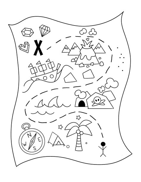 X Marks the Spot! Print your Free Pirate Printable for Preschool!  Pirate Coloring Pages | Pirate Worksheets | Pirate Party | Pirate Theme Pirate Colouring Pages, Pirate Bingo Free Printable, Pirate Kids Activities, Pirate Dramatic Play Preschool, Toddler Pirate Activities, Pirate Week Activities For Kids, Pirate Art Projects For Kids, Pirate Crafts For Toddlers, Pirate Preschool Activities