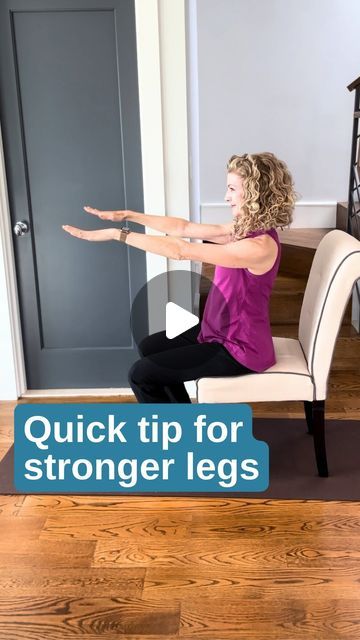 Straight Spine, Activities Of Daily Living, How To Lean Out, Bone Strength, Low Chair, Chair Exercises, Health Exercise, Knee Exercises, Strong Legs