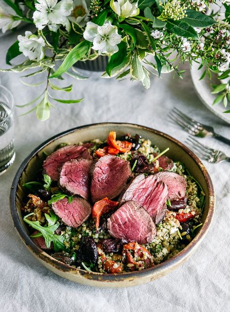 Haloumi Recipes, Pesto Dressing, New Zealand Food, Fillet Steak, Winter Dishes, Couscous Recipes, Salad Dishes, Artisan Food, Silver Fern