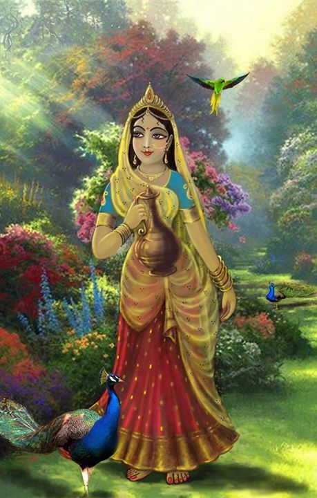 Shrimati Radharani, Yashoda Krishna, Shree Radha, Shri Radha, Shree Krishna Wallpapers, Bhakti Yoga, Durga Images, Shree Radhe, Radha Painting