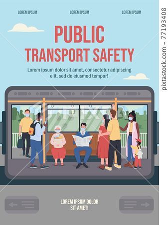 Public Transportation Infographic, Public Transportation Design, Transport Illustration, Safety Poster, Poster Flat, Conservation Of Natural Resources, Train Posters, Book And Magazine Design, Transportation Poster