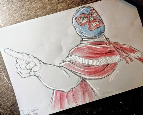 Vince Sunico on Instagram: “Nacho Libre -pencil drawing at 5x8 on greystock paper with white acrylic ink. "Beneath The Clothes We Find A Man. And Beneath The Man We…” Nacho Libre Drawing, Nacho Libre, Sketch Cover, Acrylic Ink, White Acrylic, White Acrylics, Pencil Drawing, Nachos, The Clothes