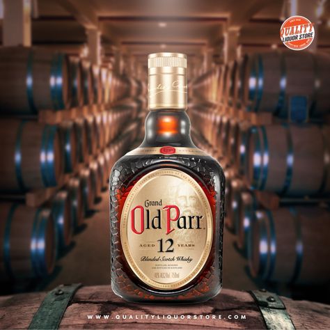 Unleash your taste buds with the perfect balance of flavors found in Grand Old Parr 12 Year Scotch Whisky. Expertly crafted by our master blender, this full-flavored whisky is smooth, mellow and easily accessible to the palate. #DrinkUp #StockUp #LiquorDelivery #StayHomeDrinkWine #BoozeDeliver Old Parr Whisky, Grand Old Parr, Liquor Store, Drink Up, Scotch Whisky, Wine Drinks, Taste Buds, Liquor, Drinks