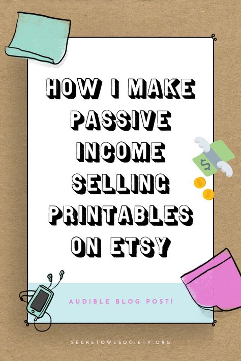 How To Start A Printable Etsy Shop, Selling Printables On Etsy, Sell Printables, Selling Printables, Printables On Etsy, Overnight Success, Etsy Tips, Etsy Marketing, Make Passive Income