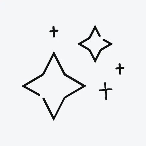 Easy Hand Drawn Tattoos, Upper Shoulder Tattoo Men Ideas Small, How To Draw Stars, Easy Line Tattoos, Twinkle Tattoo, Star Drawing Ideas, Star Doodles, Christy Ann Martine, Stars Drawing