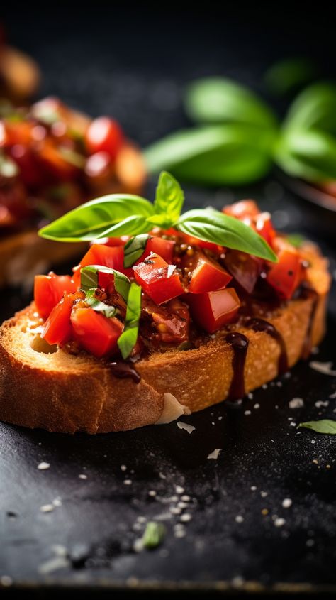 Bruschetta Recept, Balsamic Bruschetta, Rustic Italian Bread, Bruschetta Appetizer, Christmas Appetizers Easy, Bruschetta Toppings, Bruschetta Recipe, Light Snacks, Artisan Food