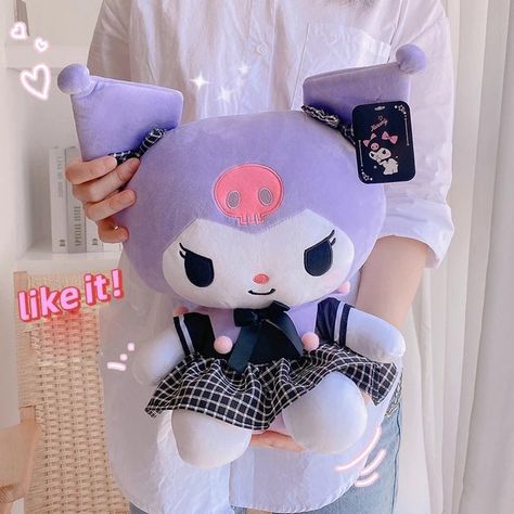 Kuromi Uniform Series Princess Doll (Black Kuromi | Purple Kuromi) Introducing the Kuromi Uniform Series Princess Doll, where cuteness meets charm! With its kawaii aesthetic, this doll features a gentle and positive tone, dressed in a whimsical Kuromi uniform in both Black Kuromi and Purple Kuromi variants. Expressi... 42.99 Trendy & cute Japanese plushies, accessories to all fans over the world. ✨500+ happy customers✨ 💠Free Worldwide Shipping💠 >>> Link in Bio <<< #Cinnamoroll #Cinnamorollco... Kuromi Merch, Black Kuromi, Kuromi Purple, Purple Kuromi, Japanese Plushies, Kuromi Melody, Hello Kitty Kuromi, Melody Cinnamoroll, Soft Throw Pillows