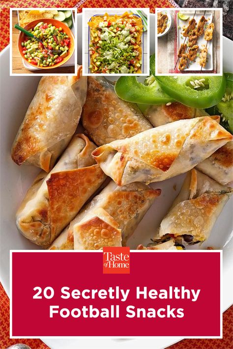 20 Secretly Healthy Football Snacks Football Healthy Party Food, Healthy Game Day Snacks Football Season, Game Day Snacks Healthy, Healthy Football Food Ideas, Low Calorie Football Snacks, Football Inspired Food, Elevated Football Food, Football Watching Food, Thanksgiving Football Food