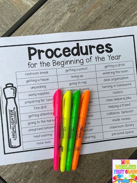 Mrs. Wheeler's First Grade Tidbits: Back to School Procedures 1st Grade Expectations, Get To Know You 2nd Grade, First Day 3rd Grade Activities, Grade 1 September Activities, Morning Work Activities 1st Grade, First Day Of School Procedures Checklist, Grade 5 First Week Activities, All About Me 2nd Grade Back To School, Get Your Teach On