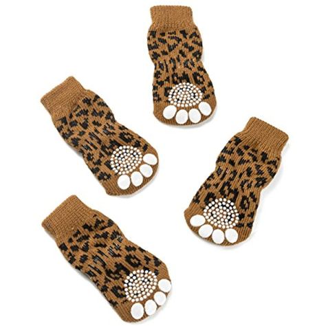 Pet Heroic Anti-Slip Knit Dog Socks #DogApparelAccessories Fancy Dog Clothes, Dog Non Slip Socks, Paw Socks, Golden Retriever Grooming, Small Pug, Puppy Diy, Paw Protector, Cute Cat Design Winter Socks, Dog Organization