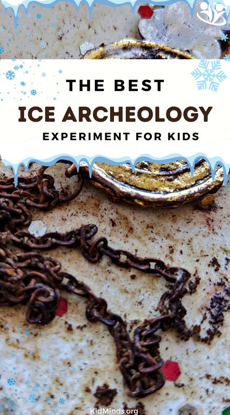 This is a fun ice archeology experiment to see what kinds of things preserve well in ice and what happens to them when they are defrosted. This is a great science activity to add to your homeschool curriculum. Your kids will enjoy this activity from Kid Minds. Archaeology For Kids, Outdoor Learning Activities, Experiment For Kids, Science Activity, Screen Free Activities, Outdoor Learning, Homeschool Activities, Creative Learning, Homeschool Science