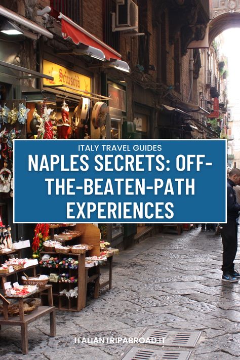 Delve into hidden gems and off-the-beaten-path experiences in Naples. Our guide unveils Naples' best-kept secrets, allowing you to explore the city like a local. From quiet alleys to charming markets, you'll find unique experiences that aren't in the tourist brochures. Discover the real heart of Naples, where hidden treasures await. #Naples #HiddenGems Naples Hidden Gems, Naples Nightlife, Naples Travel, Things To Do In Naples, Italy Trip Planning, Real Heart, Pompeii Ruins, San Gennaro, South Italy