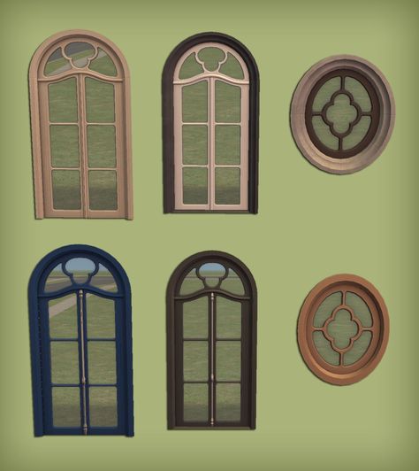 Jacky93Sims — Felixandre Paris Set: Windows2, Door2 and Round... Round Window, The Sims 2, Round Door, Sims House, Sims Mods, Sims 2, Sims 3, Sims Cc, Low Poly