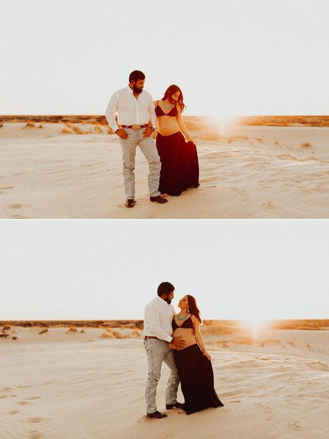 Maternity Sand Dunes, Sand Dune Maternity Photos, Country Maternity Photos, Sand Dunes Engagement Photos, Country Maternity, Country Wedding Pictures, White Sands National Monument, Country Couples, Sand Dunes National Park