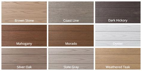 Composite Porch Ideas, Timber Tech Deck Colors, Composite Deck Cleaner, Trex Deck Colors, Decking Designs, Composite Decking Designs, Timbertech Decking, Flooring Colors, Azek Decking