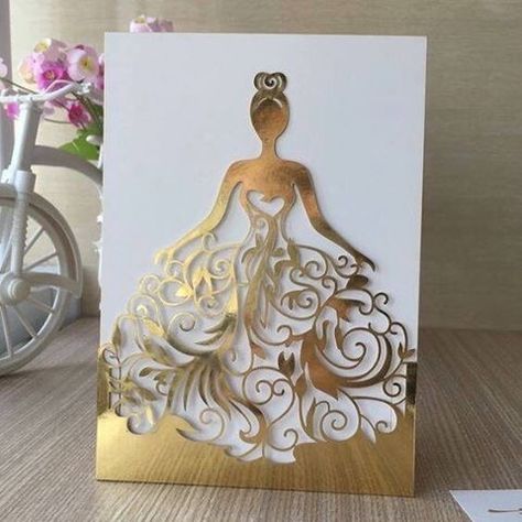 Quinceanera Party, Quinceanera Invitations, Kirigami, Wedding Invitation Cards, 그림 그리기, Quince, Quinceanera, Invitation Cards, Paper Flowers