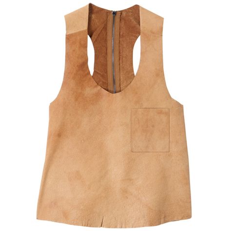 leather tank-top Leather Tank Top, 50th Clothing, Beige Shirt, Beige Top, Recycle Clothes, Fashion People, Leather Vest, Pantone Color, Leather Top