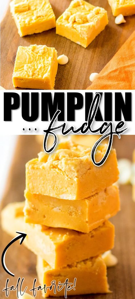 Pumpkin Spice Fudge, Pumpkin Pie Fudge, Pumpkin Fudge, Fudge Ingredients, Frozen Pumpkin, Pumpkin Spice Recipe, Fudge Easy, Pumpkin Flavor, Pumpkin Dessert