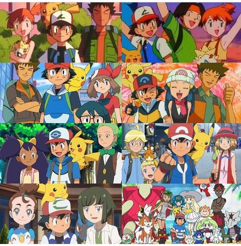 Ash and his friends in Pokemon World Pokemon Ash All Friends, Ash And All His Pokemon, Pokemon Ash Friends, Ash And His Friends, Ash And His Pokemon, Ash And Friends, Ash Pokemon Team, Digimon Cosplay, Pokemon World