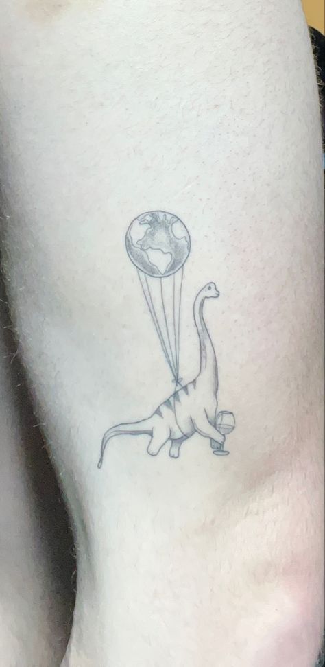 Brontosaurus Tattoo, Newt Tattoo, Dino Tattoo, Newt, Travel The World, Tattoo Ideas, Wine, Tattoos, The World