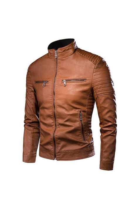 ZREZ Men Autumn Brand New Causal Vintage Leather Jacket Coat Men Spring Outfit Design Motor Biker Pocket PU Leather Jacket Men US $24.47 Vintage Leather Moto Jacket, Geometric Clothing, Spring Outfits Men, Faux Leather Coat, Pu Leather Jacket, Fall Outfits Men, Leather Decor, Men's Leather Jacket, Vintage Leather Jacket