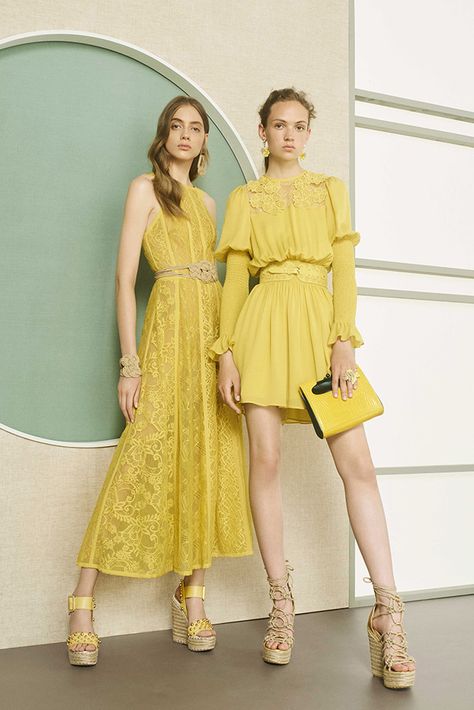 Welcome to the world of ELIE SAAB: discover the latest Haute Couture and Ready to Wear Collections, Accessories, Shows, Celebrities, Backstage and more. Resort Lookbook, Clothing Fancy, Elie Saab Resort, Resort 2017 Fashion, Yellow Dresses, Yellow Fashion, Elie Saab, Fashion 2017, Look Fashion