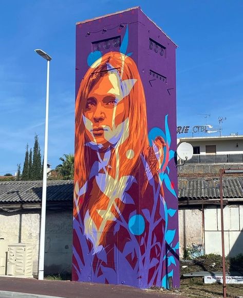 Murals Street Art Wall, Portrait Mural, Art Graf, Stencil Street Art, Installation Street Art, Antibes France, Graffiti Pictures, Wall Street Art, Public Artwork