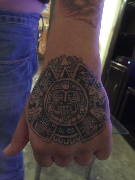 Aztec Hand Tattoo, Aztec Tattoos Sleeve, Azteca Tattoo, Aztec Tattoos, Aztec Tattoo, Tattoos Sleeve, Aztec Art, Hand Tattoo, My Tattoos