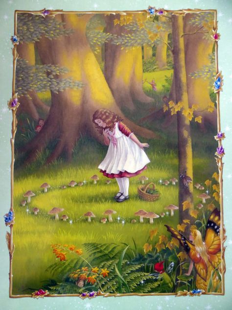 This illustration Shirley Barber Fairy Tattoo, Shirley Barber Fairies, Shirley Barber, Mushroom Illustration, Fairy Images, Autumn Illustration, Fairy Artwork, Fairy Tattoo, Pretty Drawings