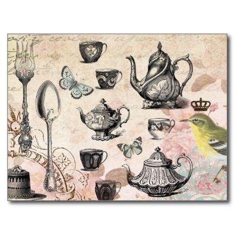 Tea Journal, Vintage Tea Parties, Tea Cup Party, Mad Tea Parties, French Tea, Garden Tea Party, Crazy Hat Day, Sweet Sixteen Parties, Heart Party